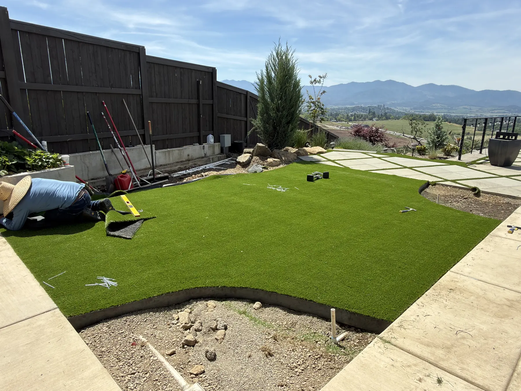 Artificial turf installation completed by Element Artificial turf installation completed by Element
